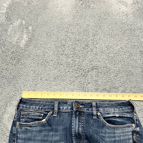 Silver Jeans Womens 16 /26 (34x25) Avery Skinny Crop Western Thick Stitch - Picture 8 of 11